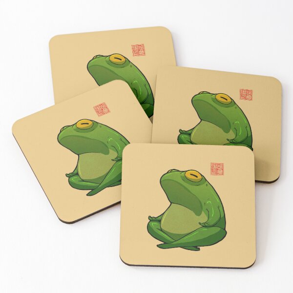 Item preview, Yoga Frog Cross Legged Pose designed and sold by DingHuArt.
