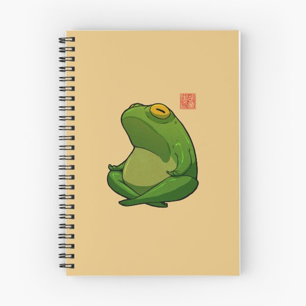 Item preview, Yoga Frog Cross Legged Pose designed and sold by DingHuArt.