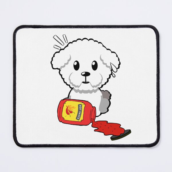 Item preview, Cute Furry Dog Spilled hot sauce designed and sold by Pet Station.