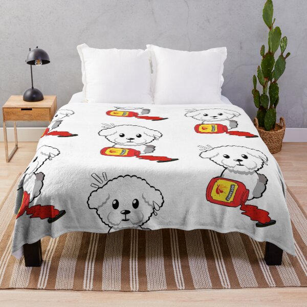 Item preview, Cute Furry Dog Spilled hot sauce designed and sold by Pet Station.