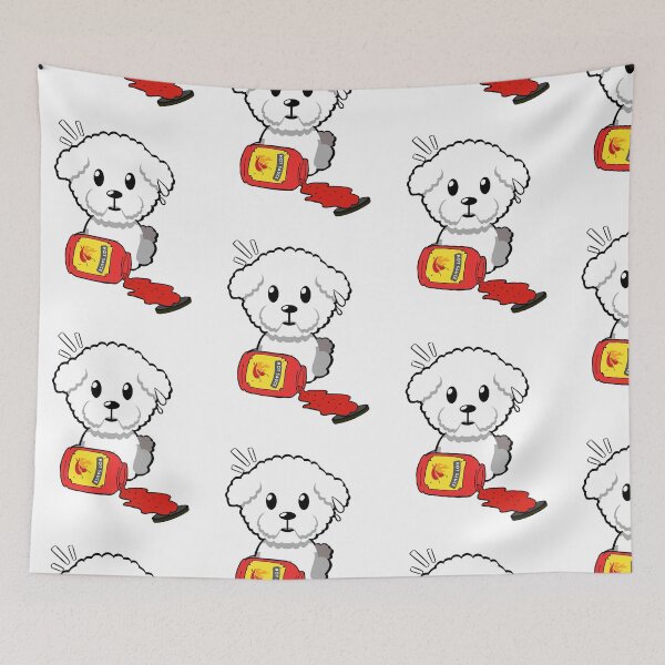 Item preview, Cute Furry Dog Spilled hot sauce designed and sold by Pet Station.