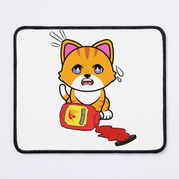 Item preview, Cute Orange Cat Spilled hot sauce designed and sold by Pet Station.