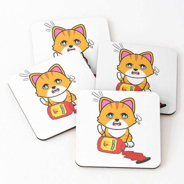 Item preview, Cute Orange Cat Spilled hot sauce designed and sold by Pet Station.