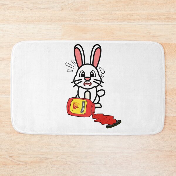 Item preview, Cute Furry Bunny Spilled hot sauce designed and sold by Pet Station.