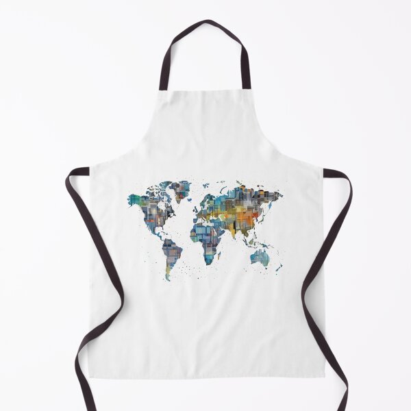 Item preview, World Map Made of Music Notes Design designed and sold by lessyun.