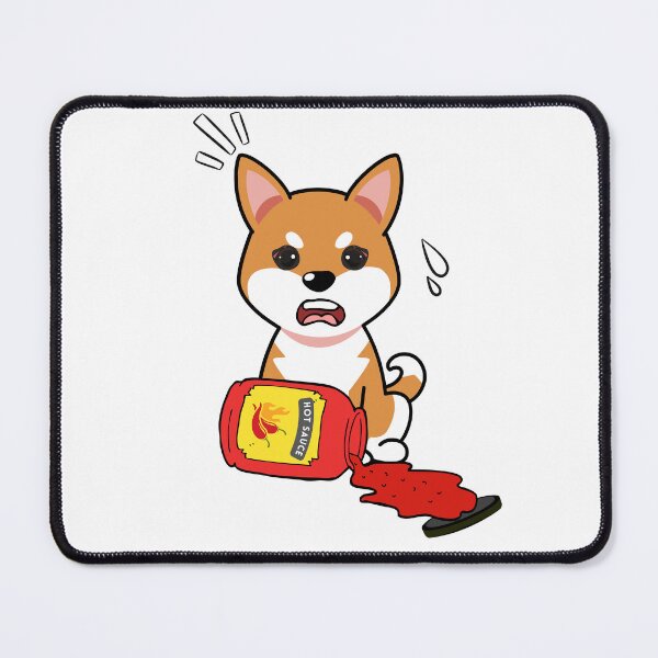 Item preview, Cute Orange Dog Spilled hot sauce designed and sold by Pet Station.