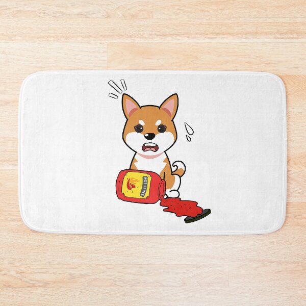 Item preview, Cute Orange Dog Spilled hot sauce designed and sold by Pet Station.