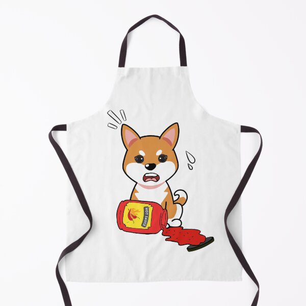 Item preview, Cute Orange Dog Spilled hot sauce designed and sold by Pet Station.