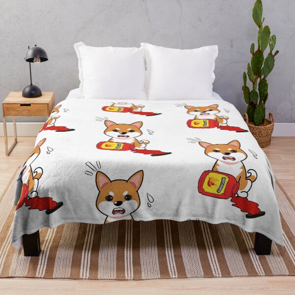 Item preview, Cute Orange Dog Spilled hot sauce designed and sold by Pet Station.