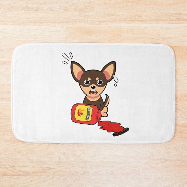 Item preview, Cute Small Dog Spilled hot sauce designed and sold by Pet Station.