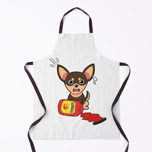 Item preview, Cute Small Dog Spilled hot sauce designed and sold by Pet Station.