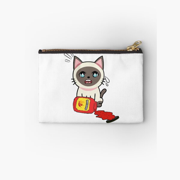 Item preview, Cute Siamese Cat Spilled hot sauce designed and sold by Pet Station.