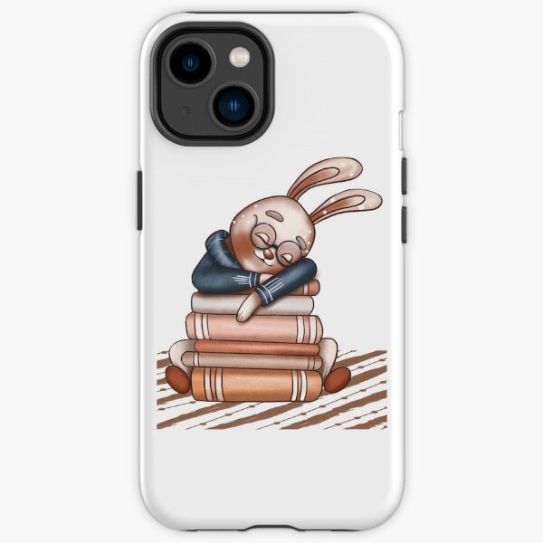 Library Dreams with Cute Rabbit iPhone Tough Case