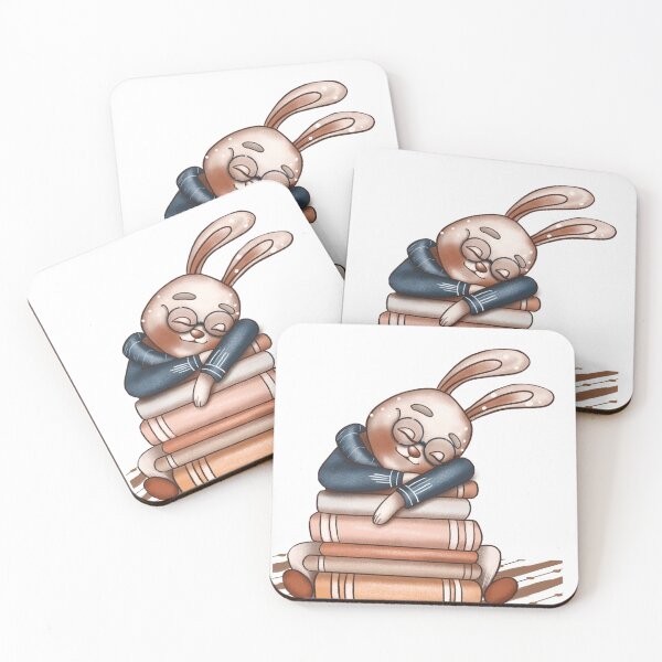 Item preview, Library Dreams with Cute Rabbit designed and sold by DesignMindSG.
