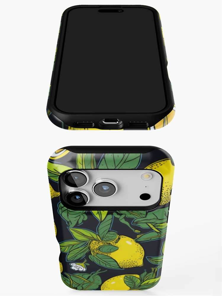 Thumbnail 3 of 4, iPhone Case, Lemon Tree Pattern designed and sold by UlDesigns.