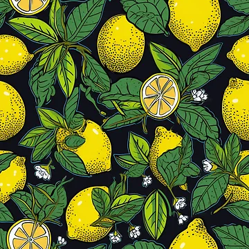 Artwork thumbnail, Lemon Tree Pattern by UlDesigns