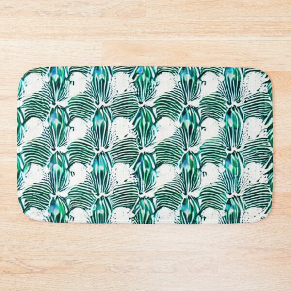 Item preview, Abstract Green Feather Leaf pattern designed and sold by calibrit.