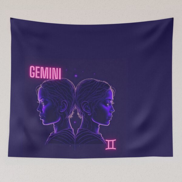 Item preview, Aesthetic Gemini Zodiac Art Space Theme Astrology designed and sold by PenAndSword-.