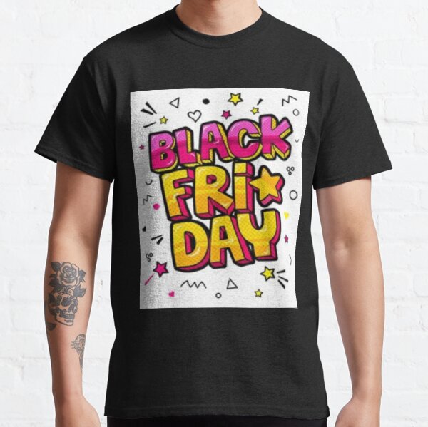 Black Friday comic speech bubble in pop-art style._ Classic T-Shirt