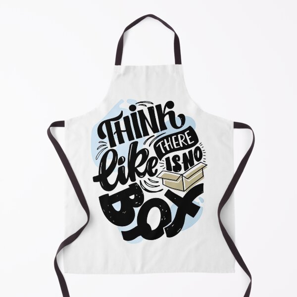 Item preview, Think like there is no box, Motivational Slogan designed and sold by graphic-genie.