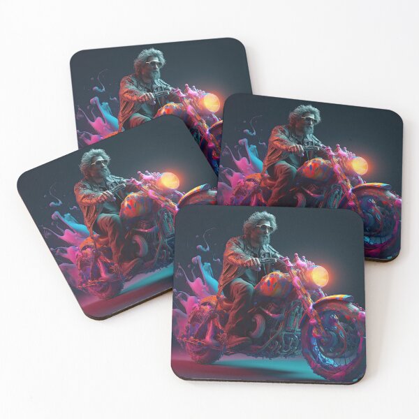 Item preview, Bad Ass Biker On a Bike Made With Paint designed and sold by Diego Re.