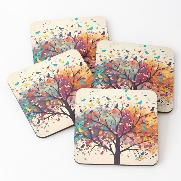 Item preview, Colorful autumn tree designed and sold by InstaCreatives.