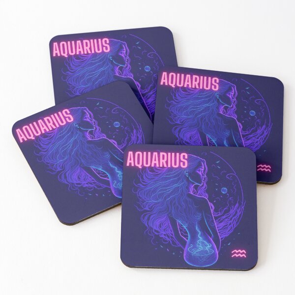 Item preview, Aesthetic Aquarius Zodiac Art Space Theme Astrology designed and sold by PenAndSword-.