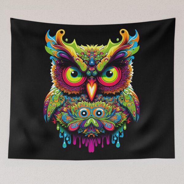 Item preview, Psychedelic Owl designed and sold by giovanni monasta.