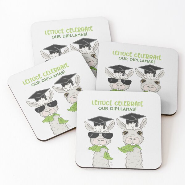 Item preview, Graduation Pun - Lettuce Celebrate Our Dipllamas designed and sold by jitterfly.