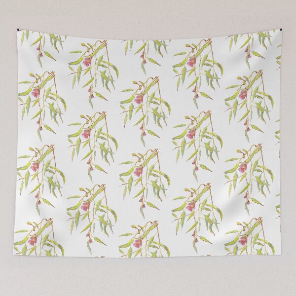Item preview, Flowering eucalyptus tree branch designed and sold by Zoya Makarova.