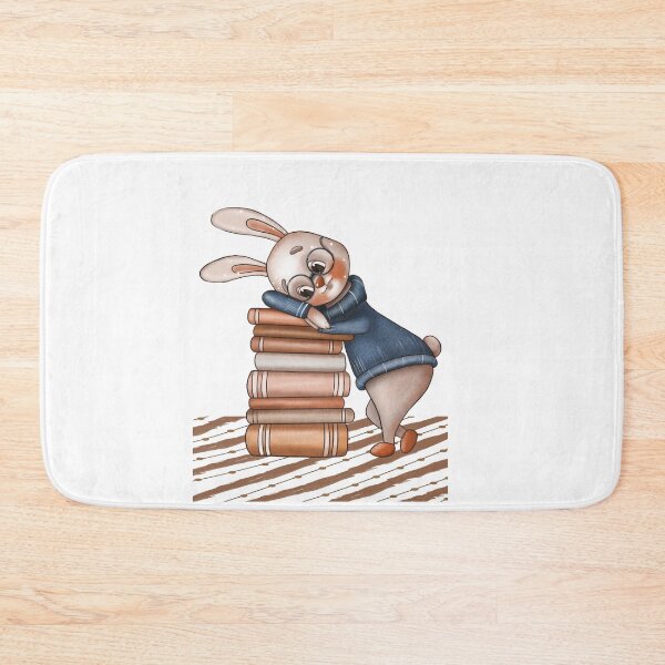Item preview, The Dreamy Rabbit And The Book Stack designed and sold by DesignMindSG.
