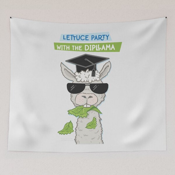 Item preview, Lettuce Party with the Dipllama designed and sold by jitterfly.