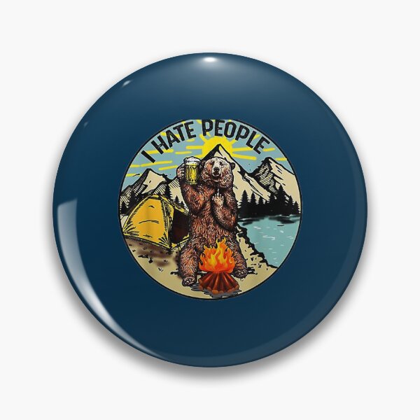 Item preview, Bear Camping I Hate People   designed and sold by sat04mida.