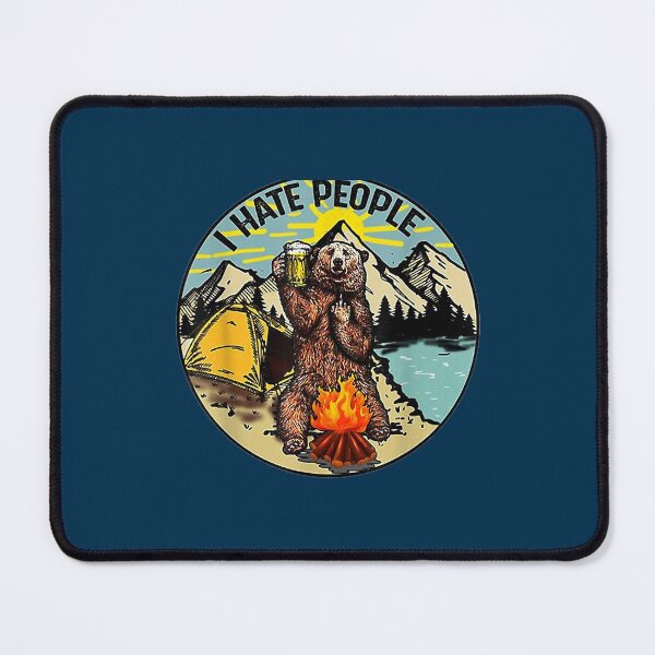 Item preview, Bear Camping I Hate People   designed and sold by sat04mida.