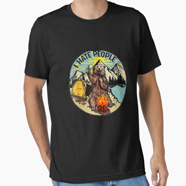 Item preview, Bear Camping I Hate People   designed and sold by sat04mida.