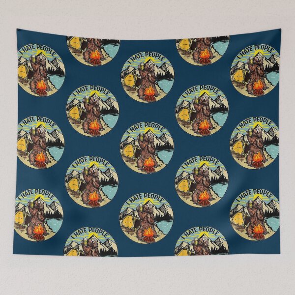 Item preview, Bear Camping I Hate People   designed and sold by sat04mida.
