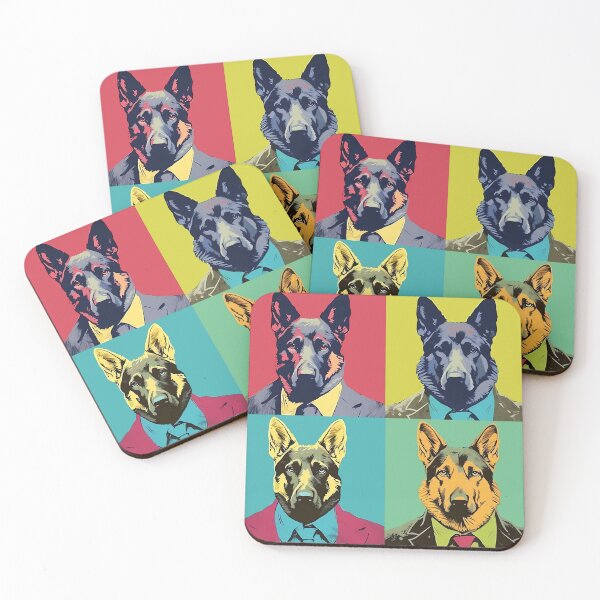 Item preview, Pop art German Shepherp dog in suit designed and sold by MDCGraphics.
