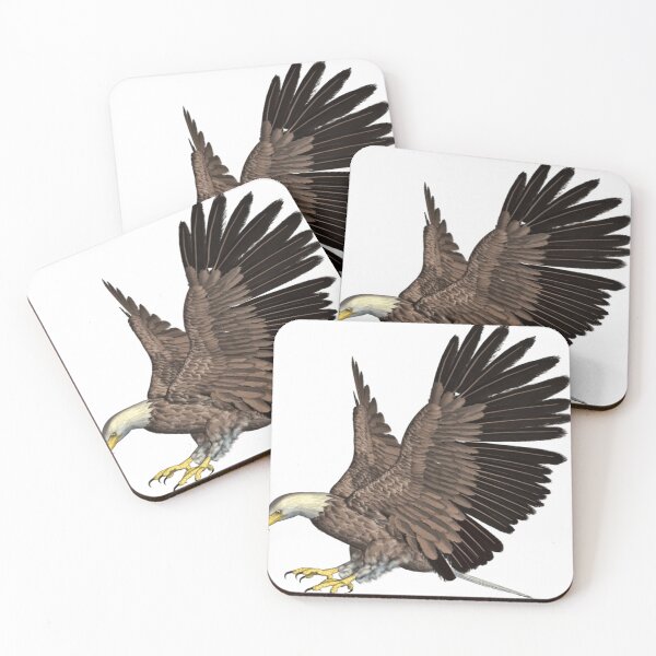 Item preview, American white headed brown eagle catching prey designed and sold by CamJones40.