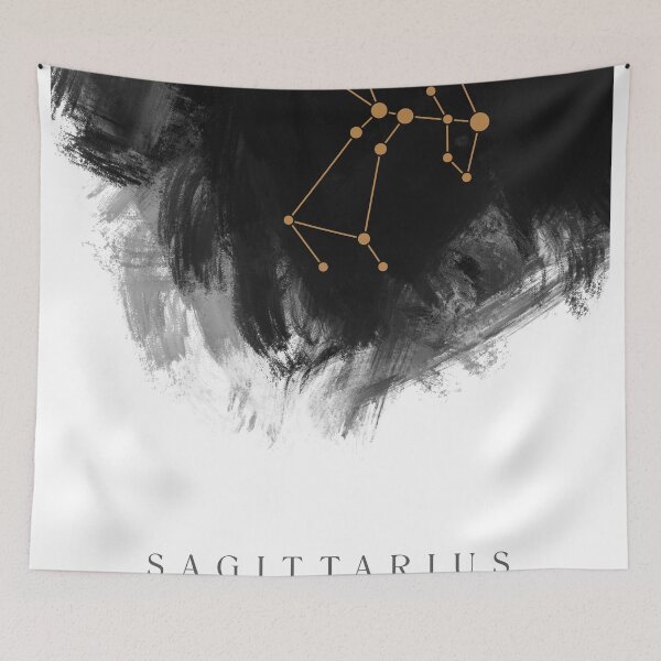 Item preview, Sagittarius Zodiac Sign - Minimal Print - Zodiac, Constellation, Astrology, Good Luck, Sky - Blue designed and sold by Studio Grafiikka.