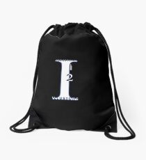 Industrial Illusions Inc. Logo (White) Drawstring Bag