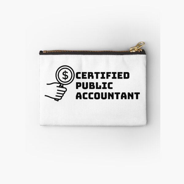 Item preview, CPA Certified Public Accountant Auditor Minimalist Simple Cute Gift Money Magnifying Glass Dollar Hand Compute Vintage Women Gift for Men Women designed and sold by Winterlock.