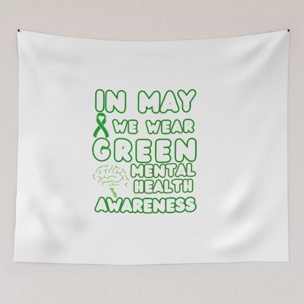 Item preview, In May We Wear Green - Mental Health Awareness designed and sold by elatyaouishop.