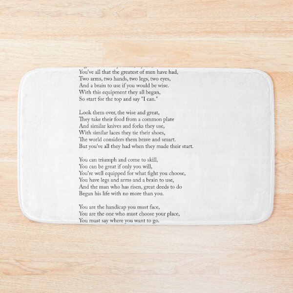 Item preview, Equipment - Edgar Guest Poem - Literature - Typography Print 2 designed and sold by Studio Grafiikka.