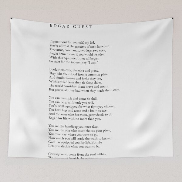 Artikelvorschau, Equipment - Edgar Guest Poem - Literature - Typography Print 2 entworfen und verkauft von Studio Grafiikka.