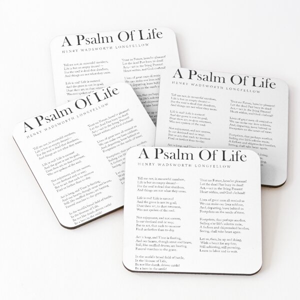 Item preview, A Psalm Of Life - Henry Wadsworth Longfellow Poem - Literature - Typography Print 1 designed and sold by Studio Grafiikka.