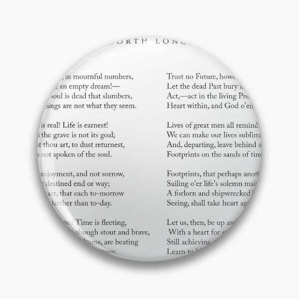 Item preview, A Psalm Of Life - Henry Wadsworth Longfellow Poem - Literature - Typography Print 1 designed and sold by Studio Grafiikka.