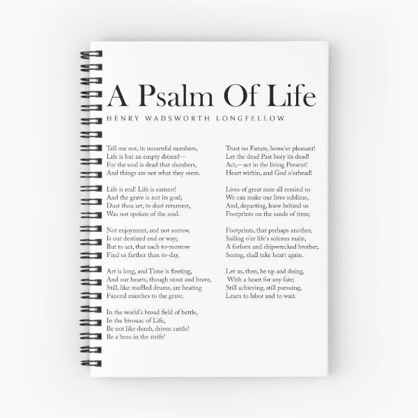 Item preview, A Psalm Of Life - Henry Wadsworth Longfellow Poem - Literature - Typography Print 1 designed and sold by Studio Grafiikka.