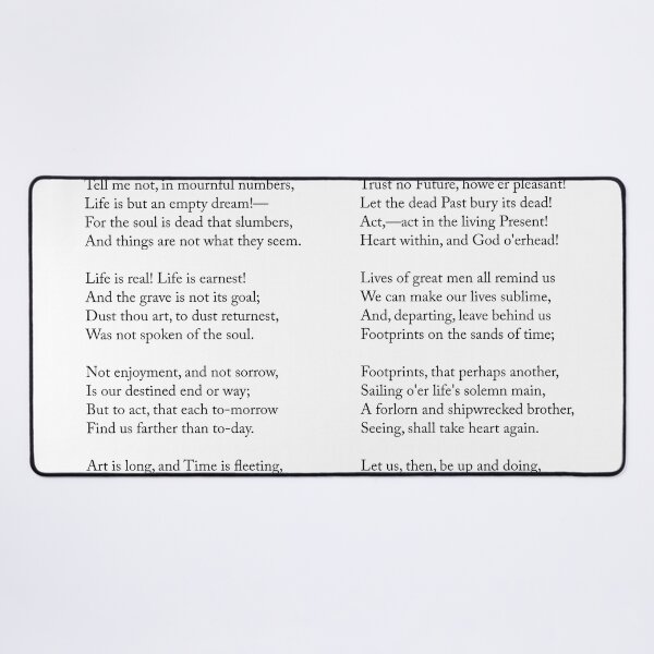 Item preview, A Psalm Of Life - Henry Wadsworth Longfellow Poem - Literature - Typography Print 1 designed and sold by Studio Grafiikka.