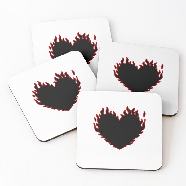 Item preview, Black Heart into the fire designed and sold by idigicreator.