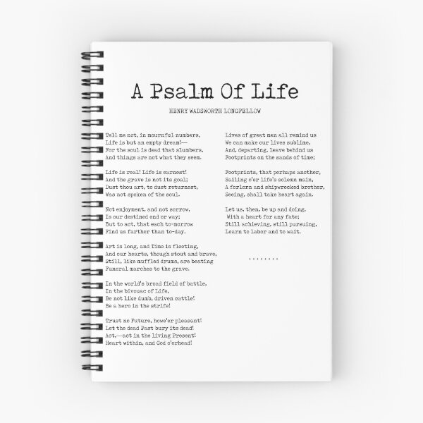 Item preview, A Psalm Of Life - Henry Wadsworth Longfellow Poem - Literature - Typewriter Print 2 designed and sold by Studio Grafiikka.
